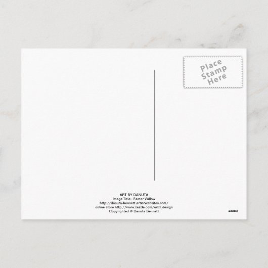 Paaswilg Feestdagenkaart (Achterkant)