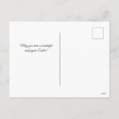 Paaswit Lily Cross Illustratie Feestdagenkaart (Achterkant)