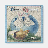 paaswitkonijnen en Baby eikels. ZSSG Magneet (Voorkant)