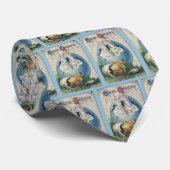 paaswitkonijnen en Baby eikels. ZSSG Stropdas (Opgerold)