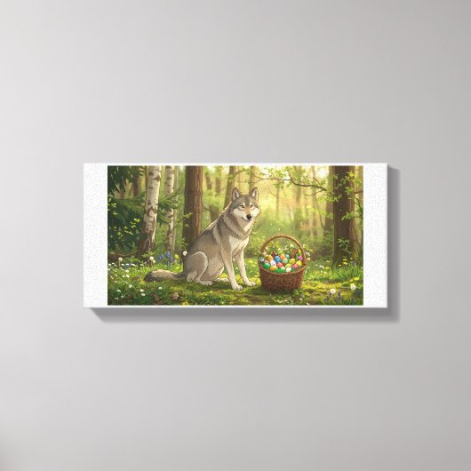 Paaswolf  canvas afdruk (Voorkant)