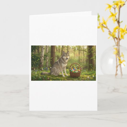 Paaswolf Kaart (Gele Bloem)