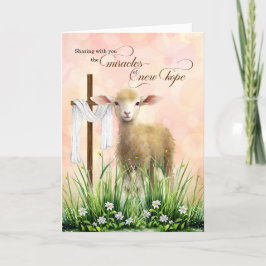 Paaswonderen van Nieuwe Hoop en Christelijk Kruis Feestdagen Kaart