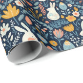 Paaswonderlandpatroon Cadeaupapier (Rol Hoek)