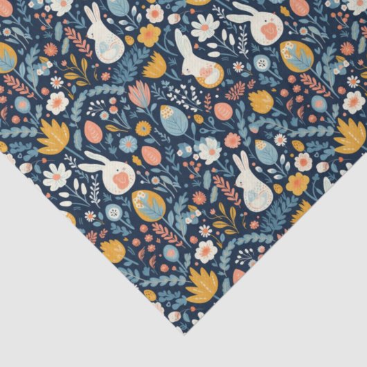 Paaswonderlandpatroon Tissuepapier (Detail)