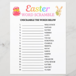 Paaswoord Scramble spel