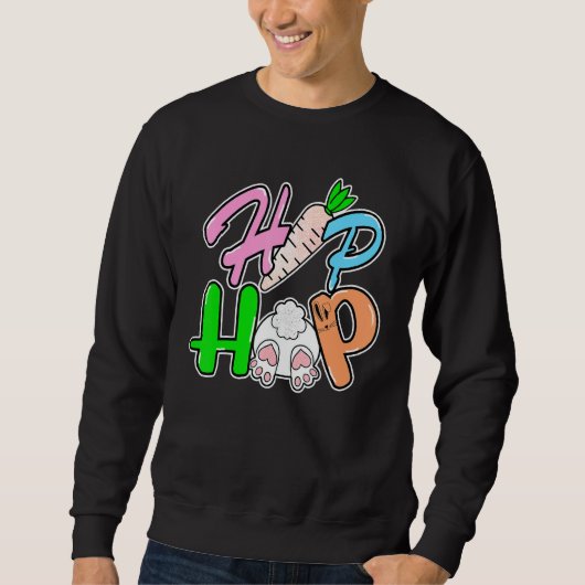 Paaswortelhap Hoppy Hip Hop Trui (Voorkant)