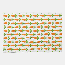 Paaswortelpatroon seizoensdecor theedoek