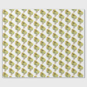 Paaswrapping papier – kleine gele kip (Vlak)