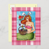 Paaszeemeermin en haar kleine helper feestdagenkaart (Voorkant / Achterkant)