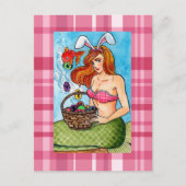 Paaszeemeermin en haar kleine helper feestdagenkaart (Voorkant)