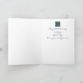 Paaszegening Glas in lood Kruis Feestdagen Kaart (Binnen)