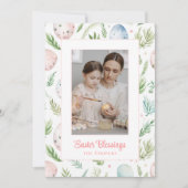 paaszegeningen | Aangepaste foto en naam | Botanis Feestdagenkaart (Voorkant)