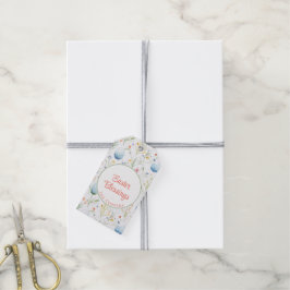 paaszegeningen | Aangepaste naam | Bloemen Cadeaulabel