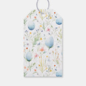 paaszegeningen | Aangepaste naam | Bloemen Cadeaulabel (Achterkant)