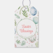 paaszegeningen | Aangepaste naam | Botanisch Cadeaulabel (Voorkant)