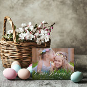 Paaszegeningen Bloemenfoto Feestdagenkaart