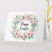 Paaszegeningen – Bloemenkruis Waterverf Greetin Kaart (Gele Bloem)