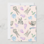 Paaszegeningen Curious Easter Bunny Peach (Achterkant)