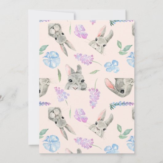 Paaszegeningen Curious Easter Bunny Peach (Achterkant)