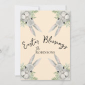 Paaszegeningen Curious Grey Bunny Light Peach (Voorkant)