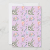 Paaszegeningen Curious Grey Bunny Lila bladeren (Achterkant)