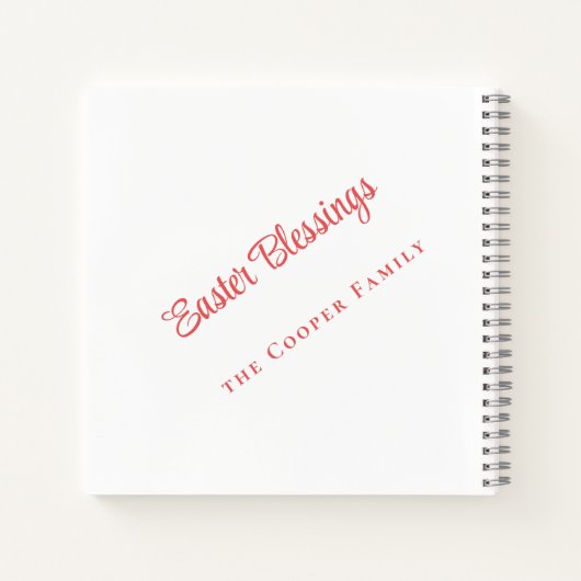 Paaszegeningen heb ik Afbeeldingen uitgesneden Notitieboek (Achterkant)