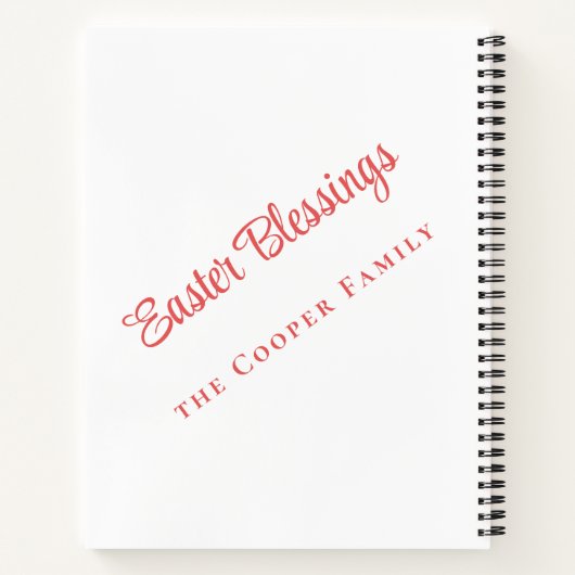 Paaszegeningen Ik sneed Afbeeldingen Notitieboek u (Achterkant)