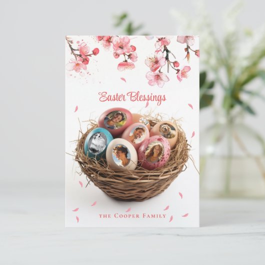 Paaszegeningen Ik snij Afbeeldingen vakantie Kaart (Staand voorkant)