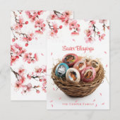 Paaszegeningen Ik snij Afbeeldingen vakantie Kaart (Voorkant / Achterkant)