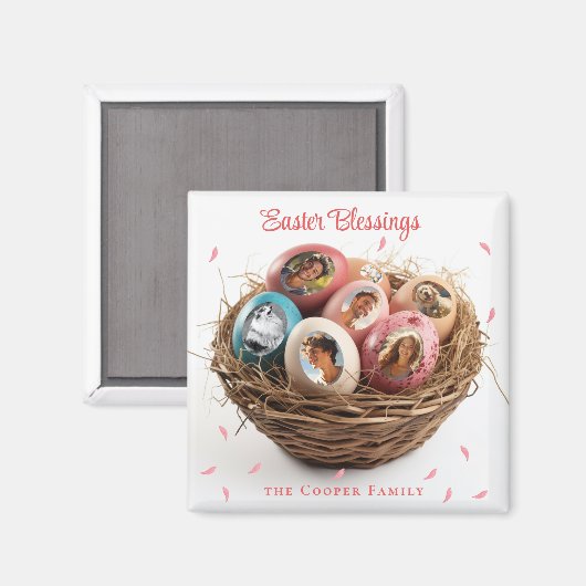 Paaszegeningen Ik snij Afbeeldingen vakantie Kaart Magneet (Voorkant / Achterkant)