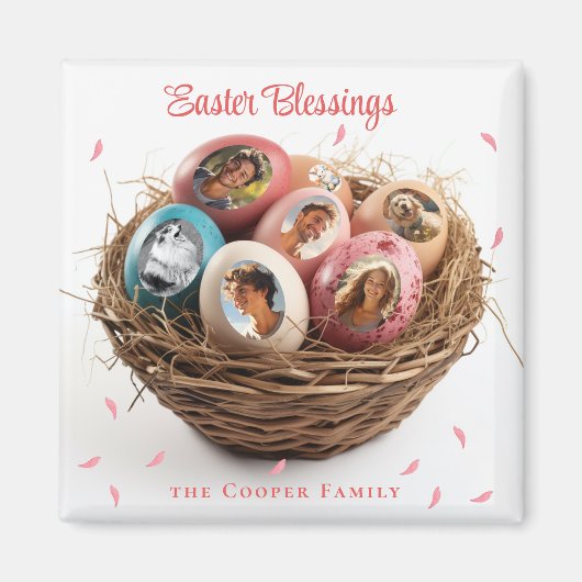 Paaszegeningen Ik snij Afbeeldingen vakantie Kaart Magneet (Voorkant)