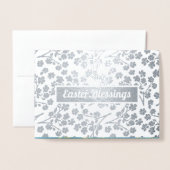 Paaszegeningen. Kunst luxe Folie Kaarten (Voorkant met envelop)