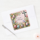Paaszegeningen Lijst van paaseieren Vierkante Sticker (Envelop)