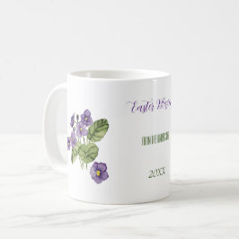 Paaszegeningen paarse violette waterverf Mok
