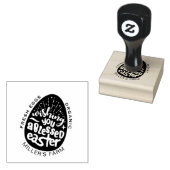 Paaszegeningen speelse script ei karton stempel (Gestempeld)