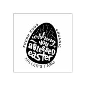 Paaszegeningen speelse script ei karton stempel (Afrduk)