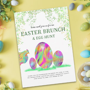 Paaszoektocht Brunch Aquarel Kute Kip budget