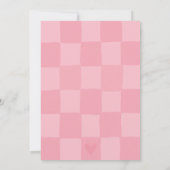 Paaszoektocht Brunch Schattig Roze Waterverf Konij Kaart (Achterkant)