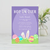 Paaszondag Brunch Konijntje Konijn Kaart (Staand voorkant)