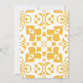 Paaszondag Brunch Moderne Gele Elegante Bloemen Kaart (Achterkant)