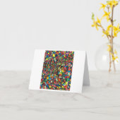 "Paaszondag" gevouwen kaart (Gele Bloem)