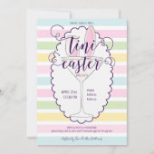 Paaszondag Martini Cocktail Brunch Picknick Party Kaart (Voorkant)