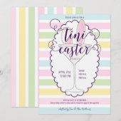 Paaszondag Martini Cocktail Brunch Picknick Party Kaart (Voorkant / Achterkant)