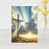 Paaszondag Ochtend Zonnestralen Kaart (Gele Bloem)