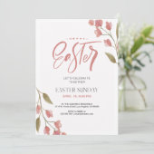 Paaszondag Viering Lente Bloemen Kaart (Staand voorkant)