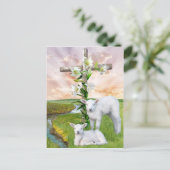 Paaszonnescherm Briefkaart (Staand voorkant)