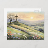 Paaszonsopgang illustratie briefkaart (Voorkant / Achterkant)