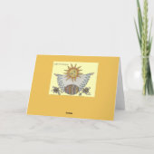 Paaszonsopgang Oekraïense volkskunst Feestdagen Kaart (Achterkant)