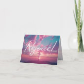 Paaszonsopgang Scène met Cross Silhouette Kaart (Voorkant)